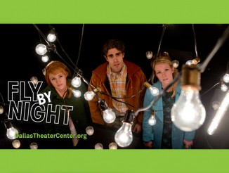 Pictured above, left to right: KRISTEN STOKES as Miriam, DAMON DAUNNO as Harold and WHITNEY BASHOR as Daphne in Fly By Night. Photo by Karen Almond.