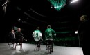 Jamie Benn and Mike Modano on Skokos Stage for the Dallas Stars event at the Winspear Opera House