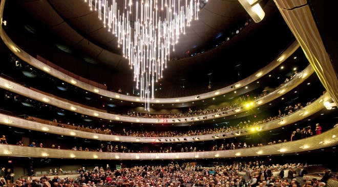 The Moody Foundation Chandelier in Margaret McDermott Performance Hall The Moody Foundation Chandelier in Margaret McDermott Performance Hall